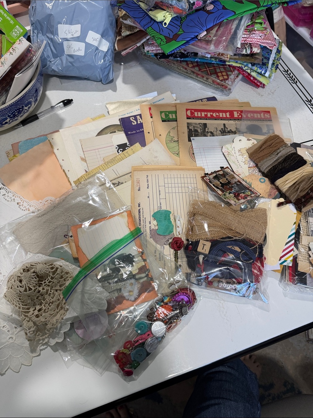 Lot of Assorted Vintage Ephemera for Junk Journals